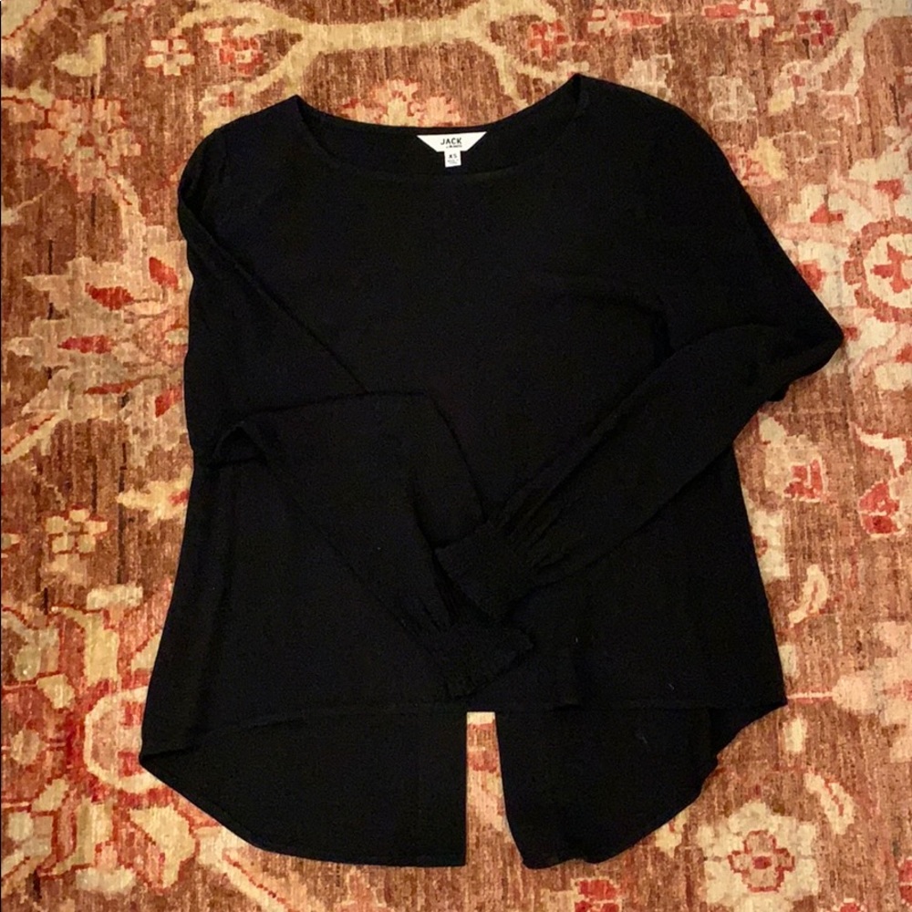 XS black Jack brand long sleeve top